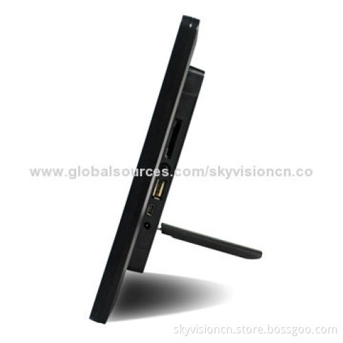 10-inch Digital photo frame, supports 1,080P with 1,024*600 pixels, wall mountable and easy fixed